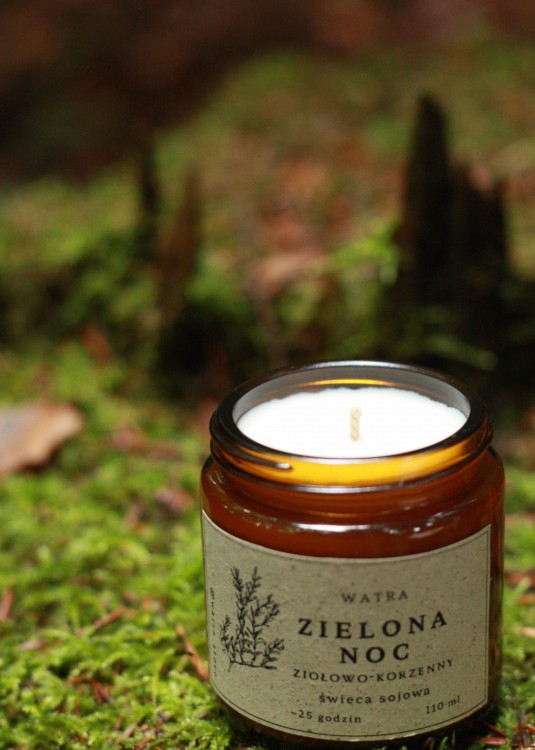 świeca sojowa Zielona noc 110ml 3.JPG