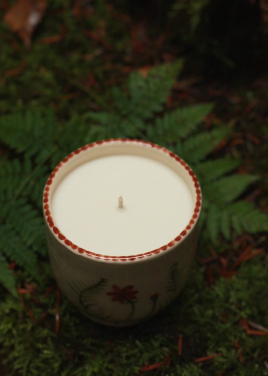 Świeca sojowa w czarce Zielona noc 215 ml .JPG
